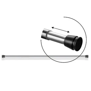 Alu Duschvorhangstange Klemmstange Teleskopstange Duschstange aus Chrom - Bild 1 von 2