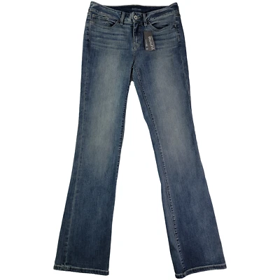 Брендовые женские джинсы Yummie 30 со средней посадкой средняя стирка винтажные ботинки штанины хлопковая смесь - Изображение 1 из 4