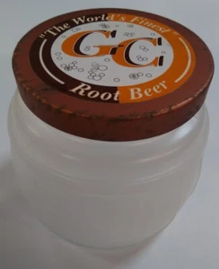Gold Canyon Root Beer Candle Jar Only With Lid Made By Anchor Hocking - Picture 1 of 9