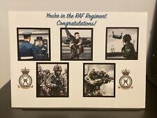 RAF Regiment passing out card in age of the Royal Airforce Association.