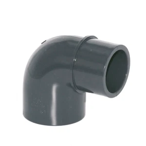 HAF® 1x PVC Winkel 90° reduziert 63mm auf 50mm Klebemuffe PN16 Reduzierwinkel - Bild 1 von 9
