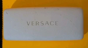 Authentic VERSACE EYEGLASS CASE WHITE With Microfiber Cloth Versage - Picture 1 of 4