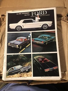 1964 Ford Mustang Falcon Fairlane Thunderbird Car Dealer Brochure NOS - Picture 1 of 5