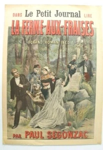 2 AFFICHES 1890 - LE PETIT JOURNAL - ROMAN Paul Segonzac - Xavier de Montépin - Imagen 1 de 8