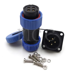 SP21 4Pin Electrical Connector Plug Socket,Circular Waterproof IP67 Connector - Picture 1 of 8