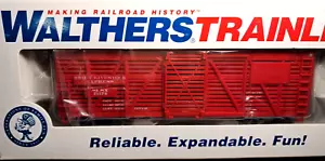 WALTHERS TRAINLINE SWIFT STOCK 40' Car HO 1/87 RTR BUILT RED METAL WHEELS RTR - Picture 1 of 21