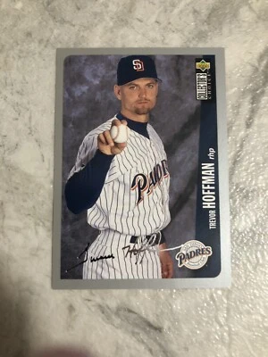 1996 Upper Deck Collectors Choice Silver Signature Trevor Hoffman #296 Padres NM - Image 1 of 3