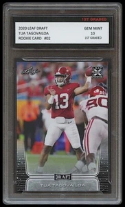 TUA TAGOVAILOA 2017 LEAF DRAFT 10 TARJETAS DE NOVATO ALABAMA/DELFINES PRIMER GRADO - Imagen 1 de 1