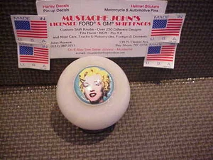 Marilyn Monroe, Peter Maxx image, Custom White Pearl Shift Knob - Picture 1 of 1