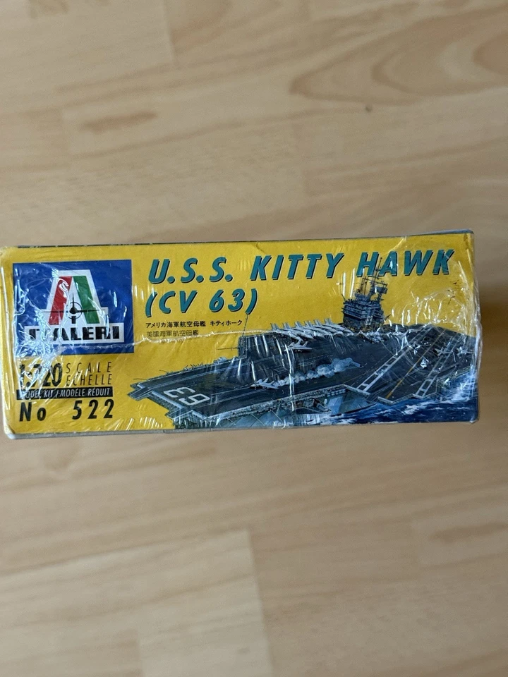 U.S.S. KITTY HAWK (CV 63), MODEL KIT #522, 1:720, ITALERI, NEW - Image 1 of 1