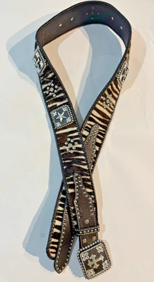 Cinturón Nocona Belt Company Vaquera y Estrás Talla XL NUEVO SIN ETIQUETAS Cuero de Vaca, Toro, Rodeo Foto 1 de 4