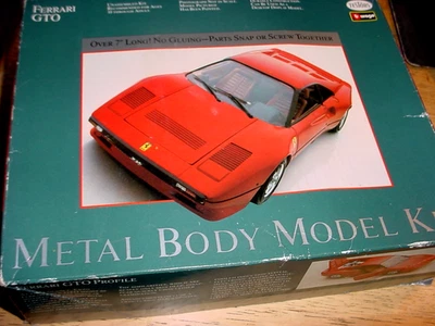 Vintage Testors BBurago Ferrari GTO 308 WHITE Metal Body Model Kit 1/24 # 152 - Image 1 of 4