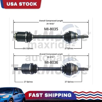 Junta de eje CV del lado del conductor del pasajero delantero para Dodge Stealth 1996 1993 1994 1995 Foto 1 de 3