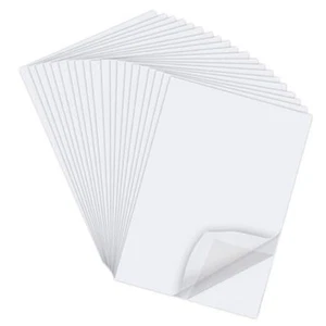 Sheets A4 Size 8.3x11.5 Inch Clear Double Sided Adhesive Tape Sheets, Super 30 - Picture 1 of 8
