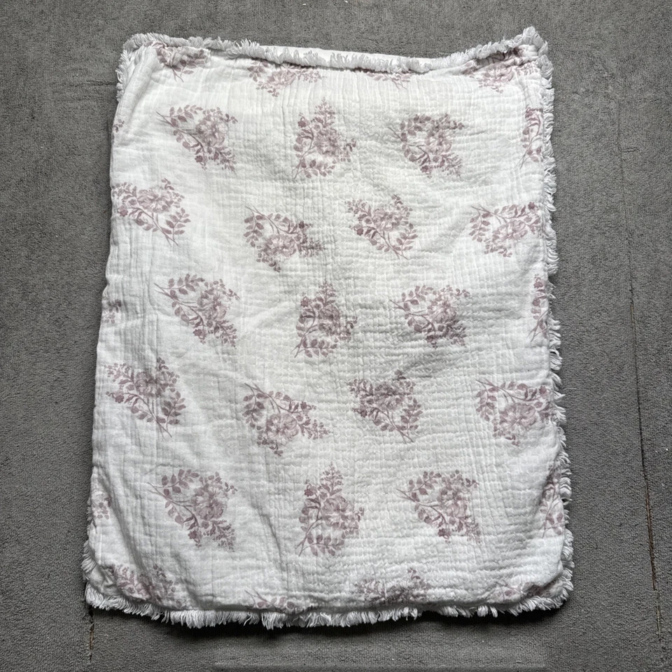 Juego de 2 fundas de almohada florales Shabby Chic estampado rosa con volantes Cottagecore Foto 1 de 4