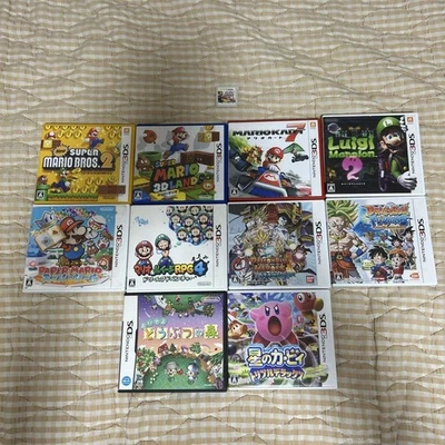 Nintendo 3DS Game Lot 11 Titles Mario Kart 7 Luigi Mansion DB Fusions - Image 1 of 4