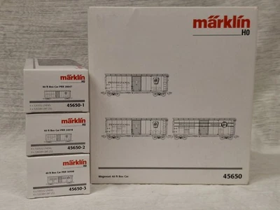 Marklin 45650 HO Scale Pennsylvania 40' Boxcar (Set of 3) LN/Box - Image 1 of 4