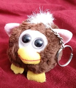 Furby Tasche Hoodie Haustier vibrierender Schlüsselanhänger Vintage funktioniert braun 2,5" Größe - Bild 1 von 8