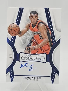 2024-25 Flawless #FA-MEW Monta Ellis Blue /8 On card Auto - Picture 1 of 2