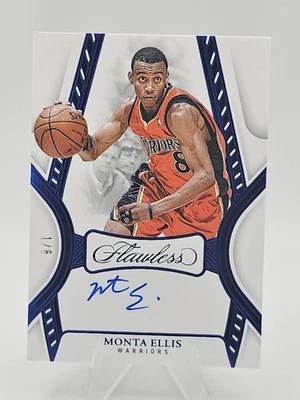 2024-25 Flawless #FA-MEW Monta Ellis Blue /8 On card Auto - Image 1 of 2