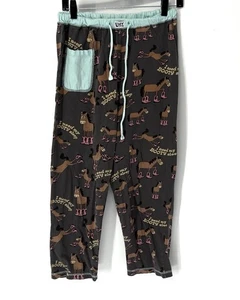 Lazy one women’s Size XS horses pajama pants Intimates Lounge Gray - Picture 1 of 5