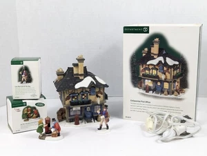 Dept 56 Dickens' Village Series Collyweston Post Office w/Two Accessory Pieces  - Picture 1 of 12
