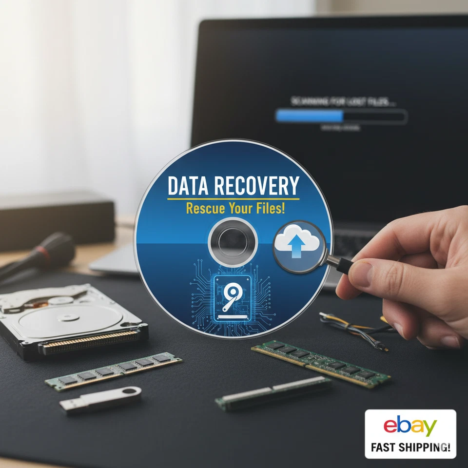 Data Recovery for PC on DVD - Recover Lost or Deleted Files Photos Videos - Image 1 of 1