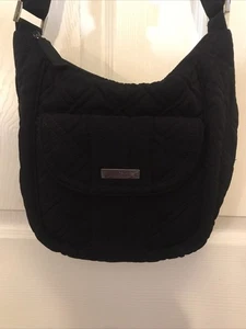 Vera Bradley Handtasche Schultertasche gesteppt schwarz Boho Academia klassisch - Bild 1 von 3