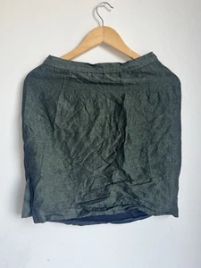 Gianni Versace Leinen kurzer Rock Vintage High End Designer Vintage UK Größe 8 - Bild 1 von 8