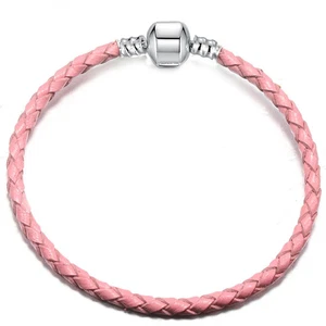 Leather Chain Bracelet 9 Color DIY Charm Band Adjustable Wrap Girls Women 1 Pc - Picture 1 of 65
