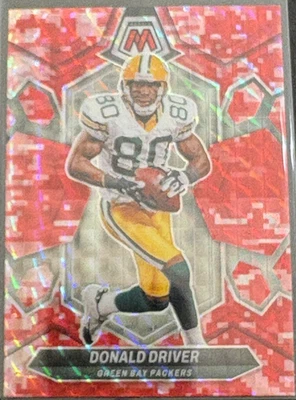 Donald Driver 2024 Panini Mosaic Camo Red Prizm #83 Green Bay Packers - Image 1 of 2