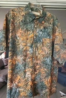 Camisa Hawaiana Island Republic Para Hombre XL, Botón, S/S, Playa, Tropical Foto 1 de 4