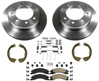 Carbon Fleet Service Disc Brake Rotors & Pads For Ford E150 E250 Van 2008-2014 - Image 1 of 4
