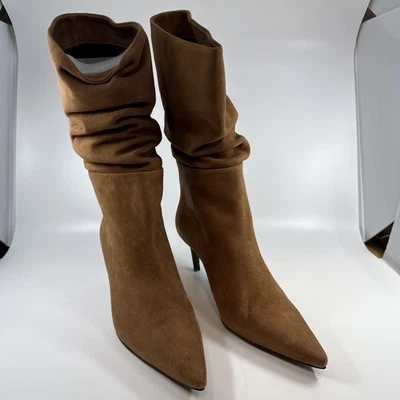 HAZY NYC SUEDE POINTED AMALFI SELLA BOOTS WOMEN'S SIZE 39.5 - TUCKERNUCK - Image 1 of 4