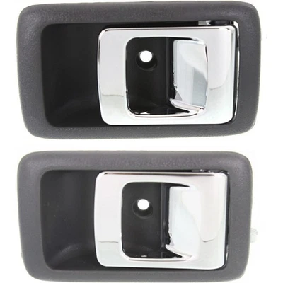Juego de manijas de puerta para Toyota Tacoma 2001-2004 bisel gris con palanca cromada 2 piezas Foto 1 de 4