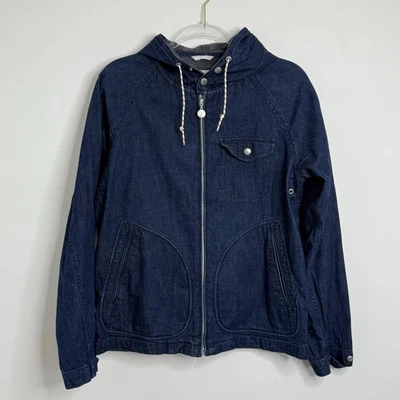 Chaqueta de mezclilla Fidelity para hombre mediana de Gerald & Stewart con capucha sin forro Preppy Foto 1 de 4