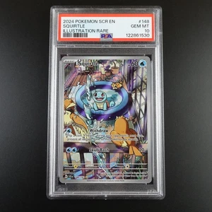 PSA 10 Squirtle 148/142 Pokemon Corona Estelar Arte Completo Raro Tarjeta Clasificada - Imagen 1 de 6