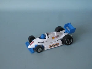 Matchbox F-1 Racer coche de carreras cuerpo blanco cromo barra antivuelco juguete modelo coche 70 mm UB d - Imagen 1 de 3
