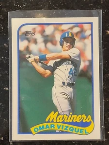 OMAR VIZQUEL RC 1989 TOPPS COMERCIALIZADO SEATTLE MARINERS #122T - Imagen 1 de 6