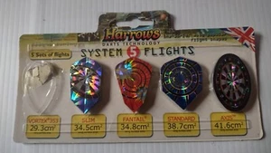 Harrows Darts - system 4 flights MM New With Defects - Picture 1 of 5