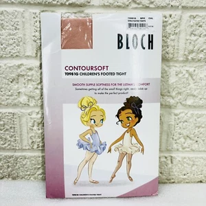 NWT‼ Bloch Contoursoft Children's Footed Tights T0981G - Ballet Pink Child Large - Picture 1 of 4