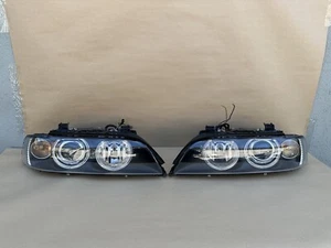01-03 Conjunto de faros de xenón BMW E39 540i 525i 530i M5, OEM Euro Set de L&R - Imagen 1 de 23