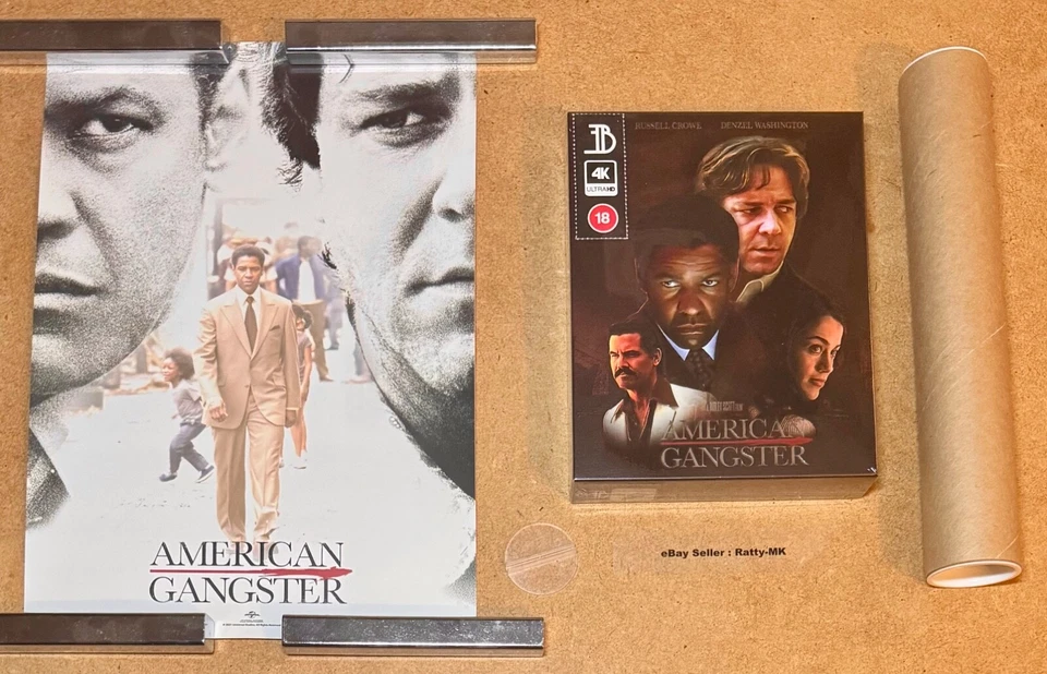 American Gangster 4k UHD Steelbook Includes 2d Blu Ray &