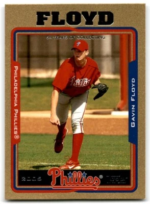 2005 Topps Gold Gavin Floyd 143/2005 Philadelphia Phillies #582 - Image 1 of 2