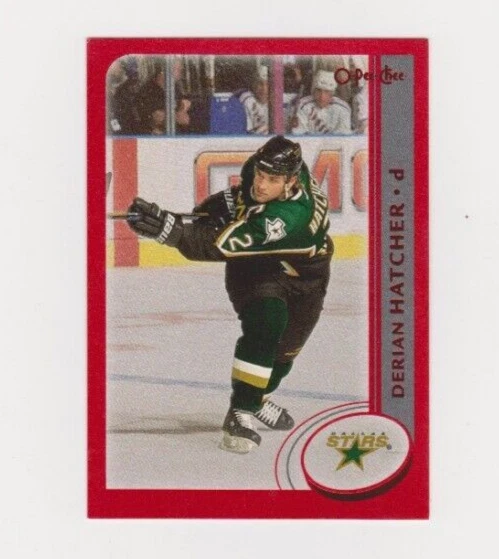 2002-03 Topps O-Pee-Chee Red #220 Derian Hatcher /100 - Image 1 of 1