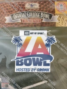 2024 2025 NCAA LA BOWL COLLECTOR FAN PATCH CAL VS. UNLV ART OF SPORT GRONK HOST - Picture 1 of 1