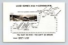 Postcard WV US Route 50 Elevation Map Romney To Gormania RPPC AC21
