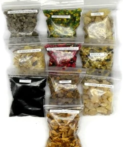 CRIGEMA - Set di 100g di incenso in grani puri, mix di Resine Naturali 10x10g - Foto 1 di 3