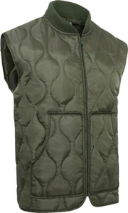 Quilted Lightweight Woobie Vest Poncho Liner Inspired Zip Up Sleeveless - Picture 1 of 13