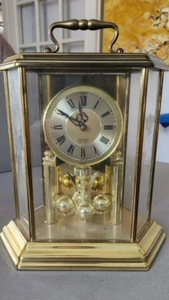 Orologio da tavolo stile inglese in ottone - Foto 1 di 4